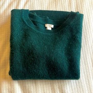 J. Crew Green Sweater WMNS Size L